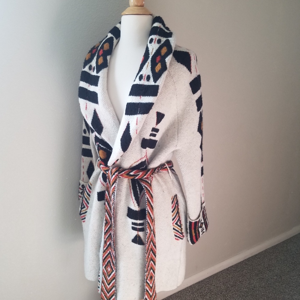 Aztec cardigan jacket